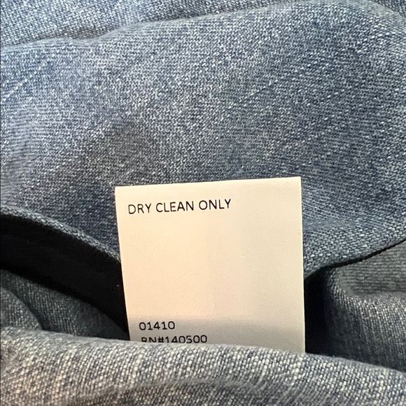 RtA Eliana Blue Denim Strapless Layered Top Size 4 Reg. $395 - Picture 11 of 12